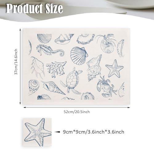 SUPERDANT 5PCS Marine Life Underglaze Paper Transfer Scallops Seahorses Turtles Transfer Paper for Clay Ceramic Porcelain Under Glaze Transfers for Pottery Enamel Decals Papers Handcrafted Gifts - Image 3