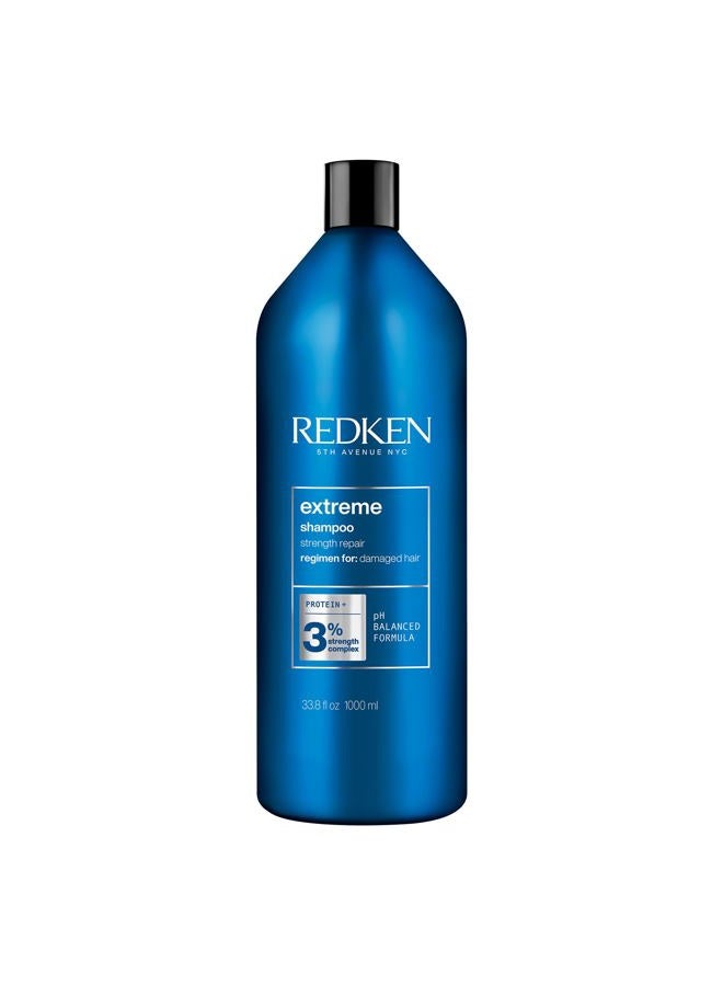 REDKEN Extreme Shampoo, Anti-Breakage & Repair for Damaged Hair, Infused with Proteins, 33.8 Fl Oz - Image 1