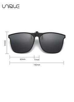 Unique Sun Glasses, Clip-on Sun Glasses, 3 Pair Polarized Clip-on Sun Glasses Anti-glare TR90 Frame Flip Up Driving Clip-on Glasses for Women and Men, Polarized Glare Reduce, High Definition Vision  - Image 2