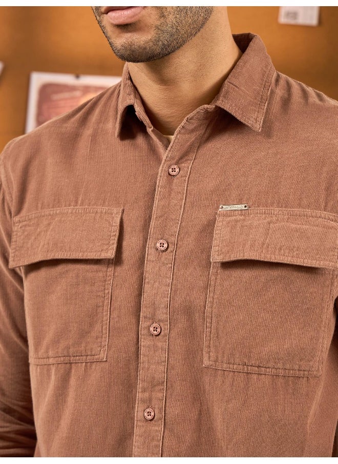 Beyoung French Beige  Shirt for Men  - Image 4