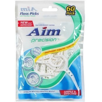 Aim Precision Floss Picks, 60-ct. Packs (Pack of 5) - Image 1