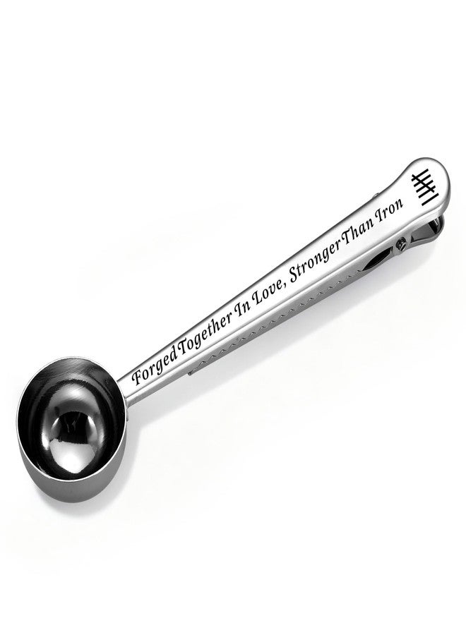 TI-EDC 6th Anniversary Iron Gifts for Her and Him, 6 Year Anniversary Wedding Gifts for Women Men, Coffee Sroop Spoon for Coffee Lover, Wedding Engagement Sweetest Day Gifts for Him Her - Image 1