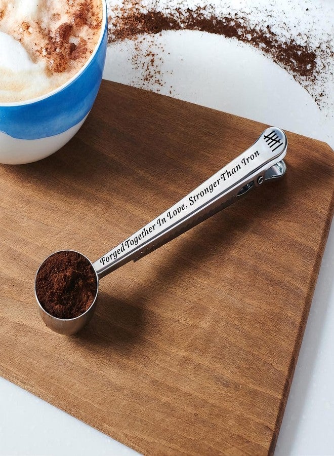 TI-EDC 6th Anniversary Iron Gifts for Her and Him, 6 Year Anniversary Wedding Gifts for Women Men, Coffee Sroop Spoon for Coffee Lover, Wedding Engagement Sweetest Day Gifts for Him Her - Image 3