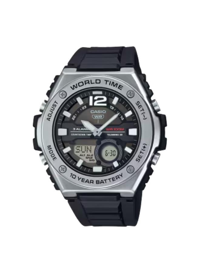 CASIO Men's Analog-Digital Display Watch With Black Resin Strap - MWQ-100-1AVDF