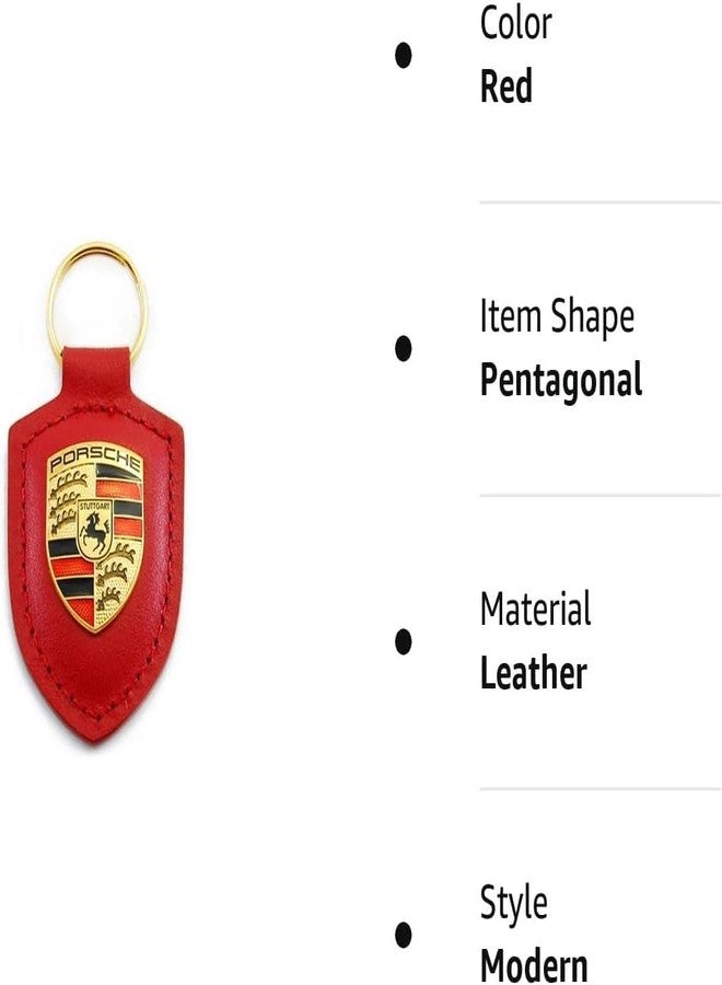 Porsche Crest Keyring - Red - Image 3