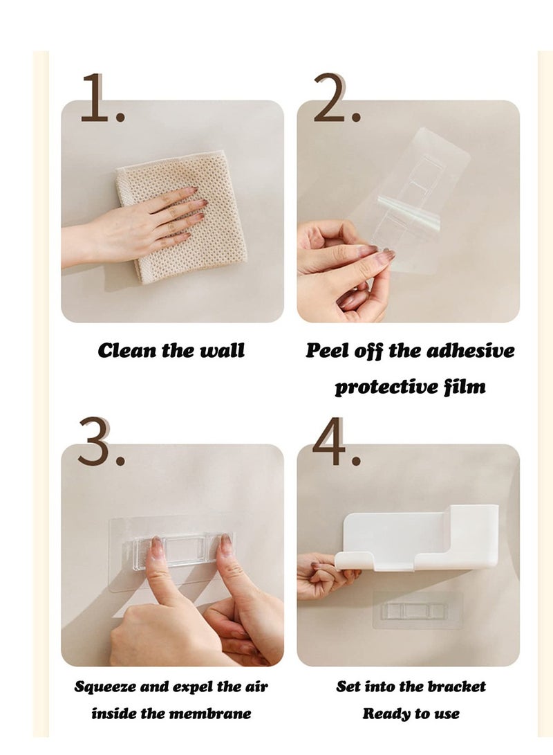 Zikra Universal Hair Dryer Holder Wall Mounted Self Adhesive Hair Tool Organizer Bathroom Styling Tools Holder for Hair Dryer Brush Hair Rollers Curler Clips Toiletries - Image 2