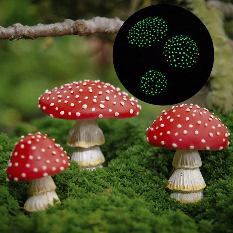 Fairy Garden Miniatures Mini Mushroom Figurines mushrooms decor outdoor mushroom decor fake mushrooms mushroom statue fairy garden decor mushroom garden decor mushroom outdoor decor