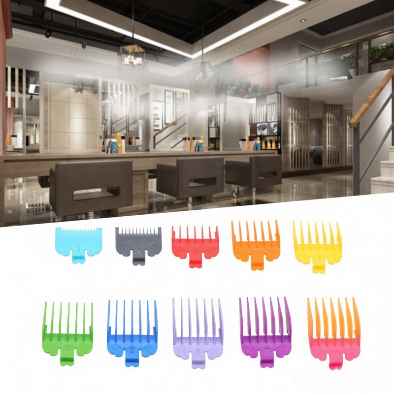 10PCS Hair Clipper Guide Comb Set for Wahl Hair Clippers Limit Combs Hair Trimmer Guards Attachments Hair Salon Tool Set - Image 4