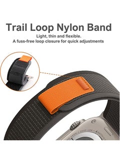 Generic Trail Loop Watch Band for Apple Watch Ultra 1/2 49mm 46mm 45mm 44mm 42mm, Nylon Sport Strap Compatible with iwatch Series 10 9 8 7 6 5 4 3 2 1 SE  - Image 2