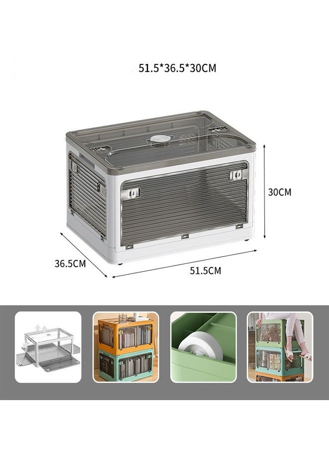 NKX Versatile Foldable Transparent Storage Box for Books and Household Items 51.5 X 30cm  - Image 1