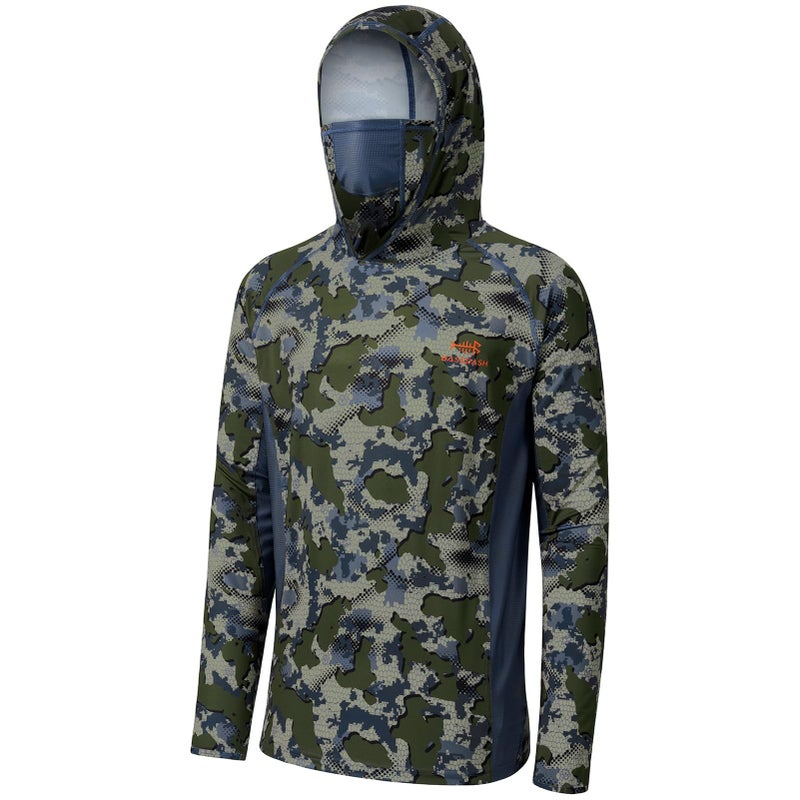 BASSDASH UPF 50 Mens Hunting Shirts with Mask Long Sleeve Camo Fishing Hoodie - Image 2
