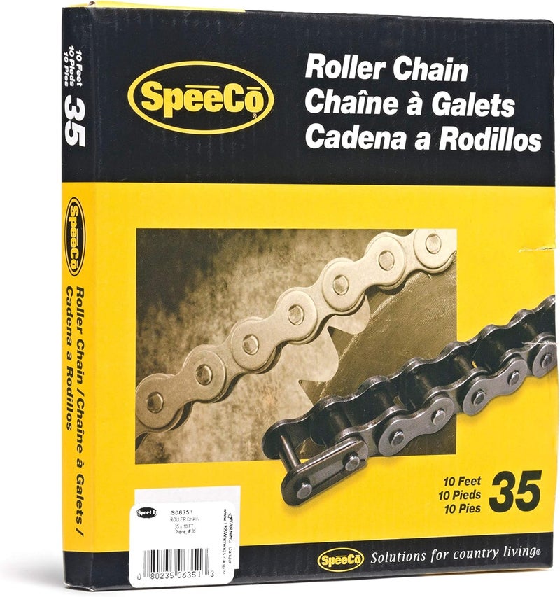 SpeeCo S06351 #35 Roller Chain x 10 Feet with Connecting Link - Image 1