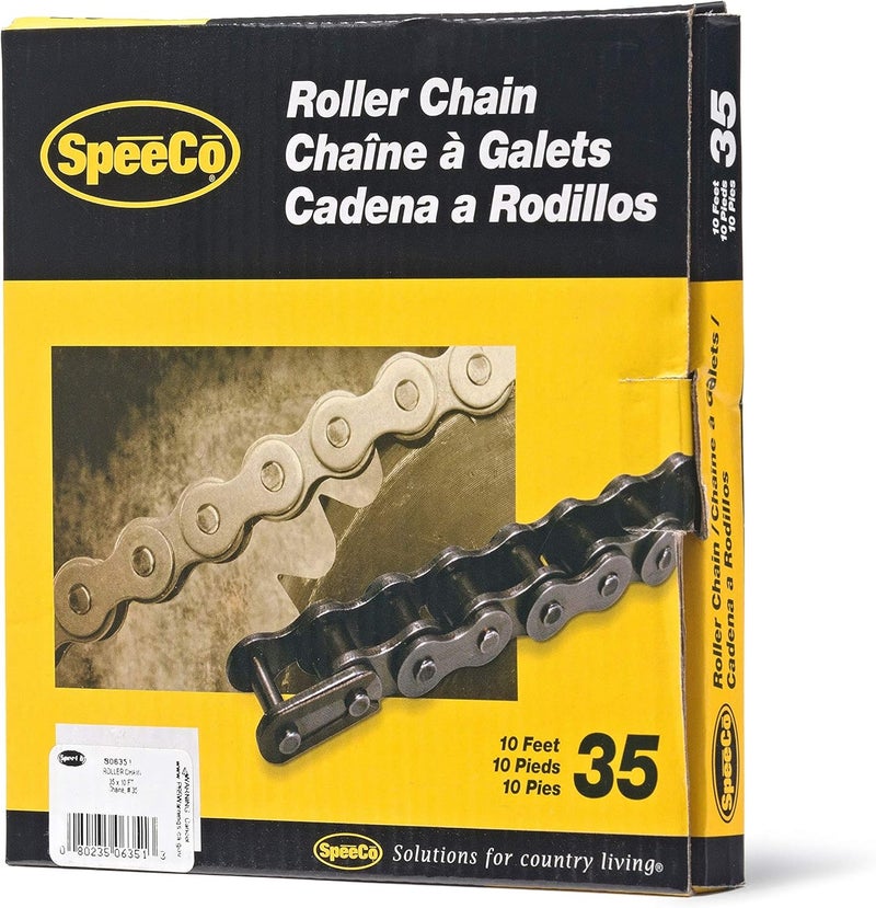SpeeCo S06351 #35 Roller Chain x 10 Feet with Connecting Link - Image 2