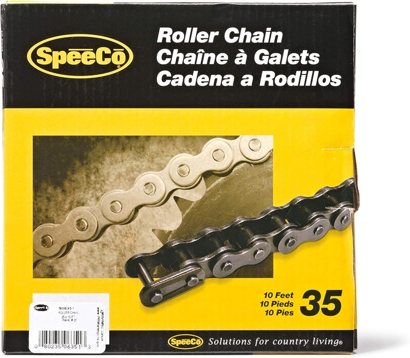 SpeeCo S06351 #35 Roller Chain x 10 Feet with Connecting Link - Image 3