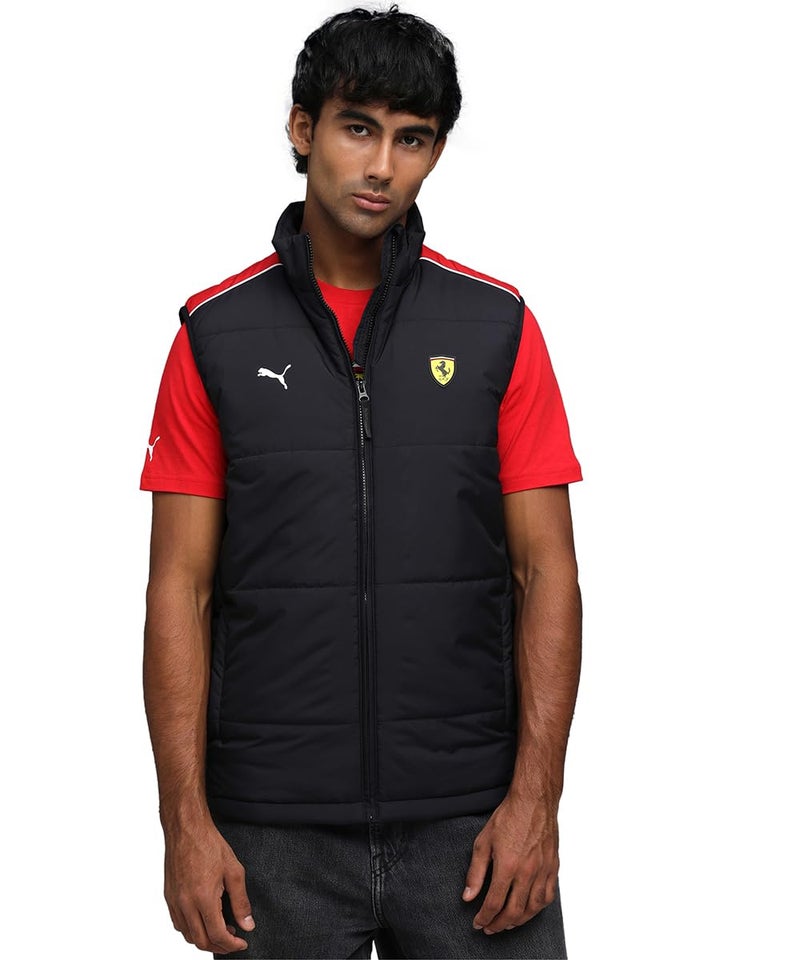Puma, Men, Ferrari MT7 Padded Vest, Black, M, (63276301) - Image 1