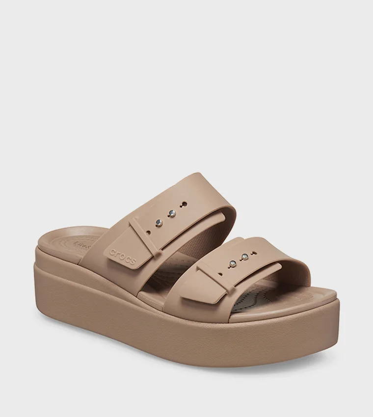 crocs  Women's Brooklyn Sandal Low Wedge for Women | Best Price UAE