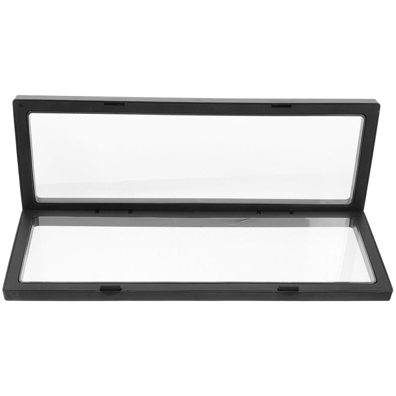 3D Floating Frame Shadow Box Display Case Box Jewelry Display Show Case 11x30cm (Black) - Image 4