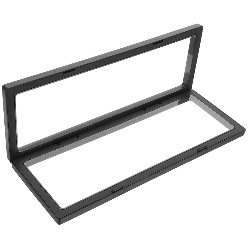 3D Floating Frame Shadow Box Display Case Box Jewelry Display Show Case 11x30cm (Black) - Image 5