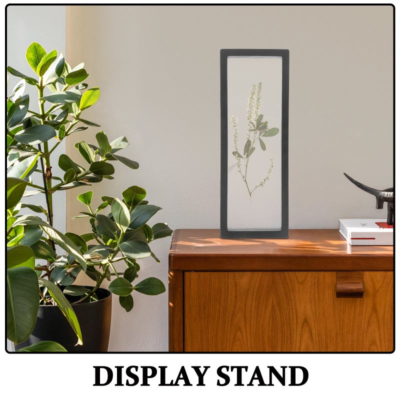 3D Floating Frame Shadow Box Display Case Box Jewelry Display Show Case 11x30cm (Black) - Image 2