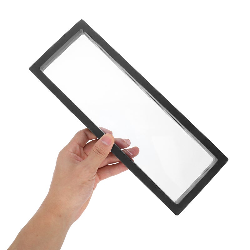 3D Floating Frame Shadow Box Display Case Box Jewelry Display Show Case 11x30cm (Black) - Image 3