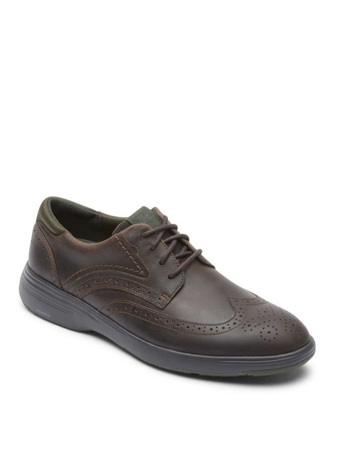 Rockport Men's Noah Wingtip Oxford, Dark Brown, 6.5 Wide - Image 2