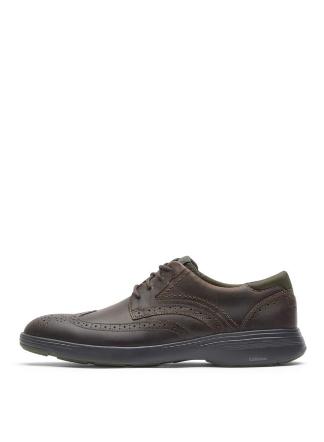 Rockport Men's Noah Wingtip Oxford, Dark Brown, 6.5 Wide - Image 4