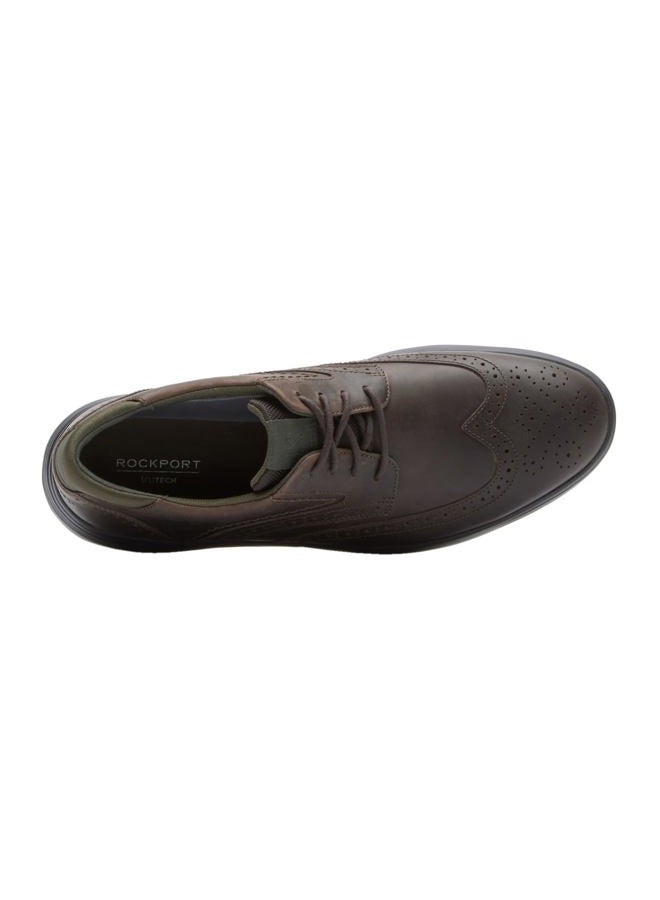 Rockport Men's Noah Wingtip Oxford, Dark Brown, 6.5 Wide - Image 5