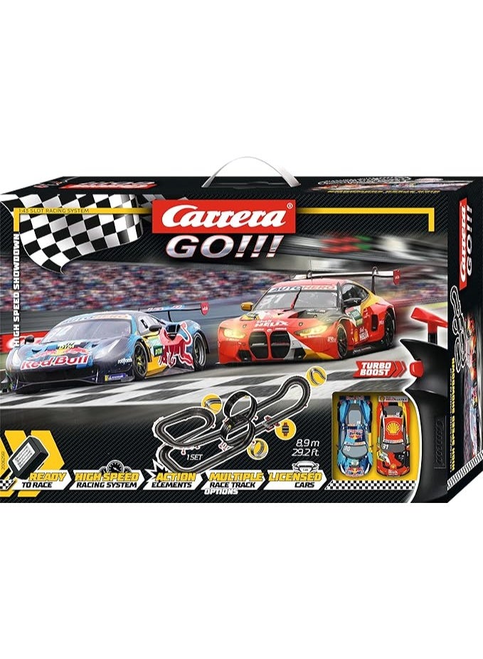 كاريرا Carrera GO!!! Electric Powered Slot Car Racing Kids Toy Race Track Set 1:43 Scale, DTM High Speed Showdown - Image 2