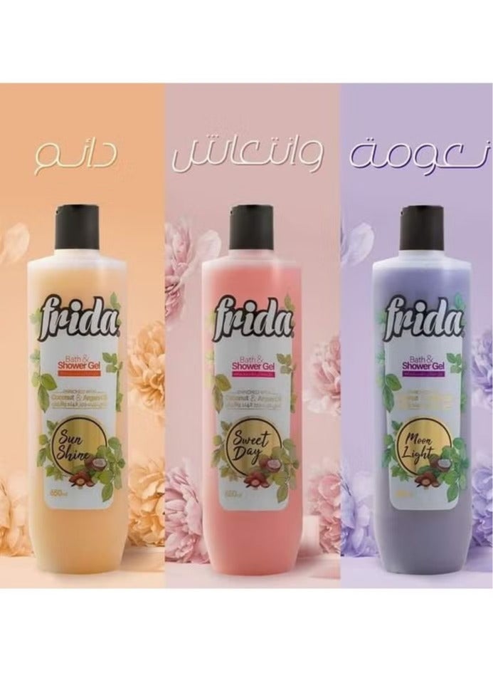 فريدا جل الاستحمام سويت داي 650 مل + لوفا متعدد الالوان - Image 4