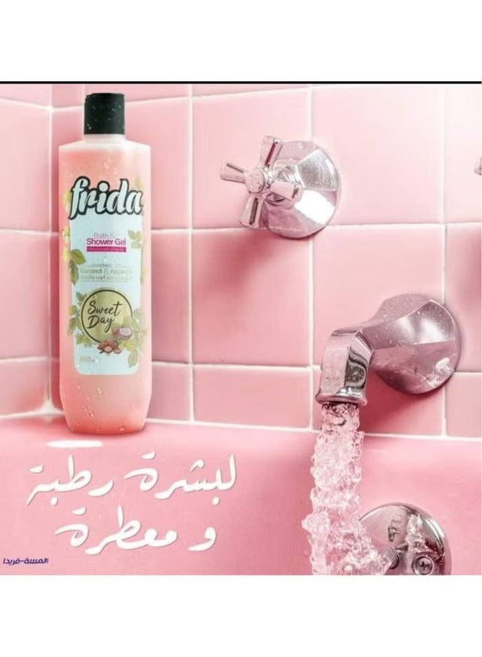 فريدا جل الاستحمام سويت داي 650 مل + لوفا متعدد الالوان - Image 3