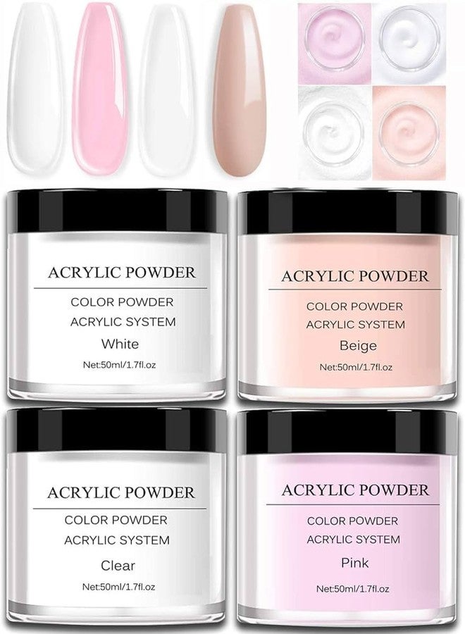 Ruby Face RUBYFACE Acrylic Powder Set, 30g Professional Acrylic Nail Powder System for Acrylic Nails Extension,Nail Art (WHITE, Pack OF 1) - Image 1