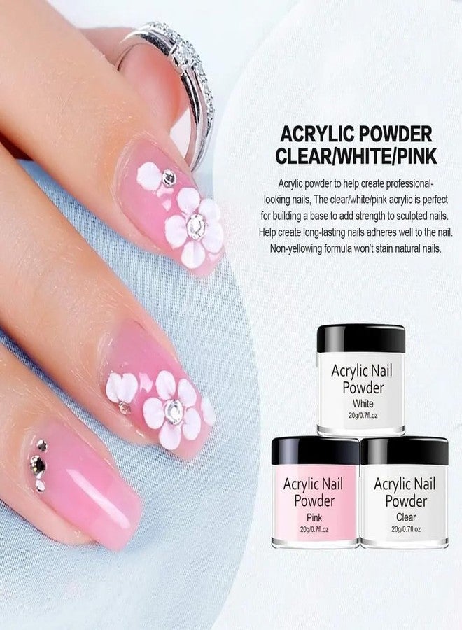 Ruby Face RUBYFACE Acrylic Powder Set, 30g Professional Acrylic Nail Powder System for Acrylic Nails Extension,Nail Art (WHITE, Pack OF 1) - Image 5