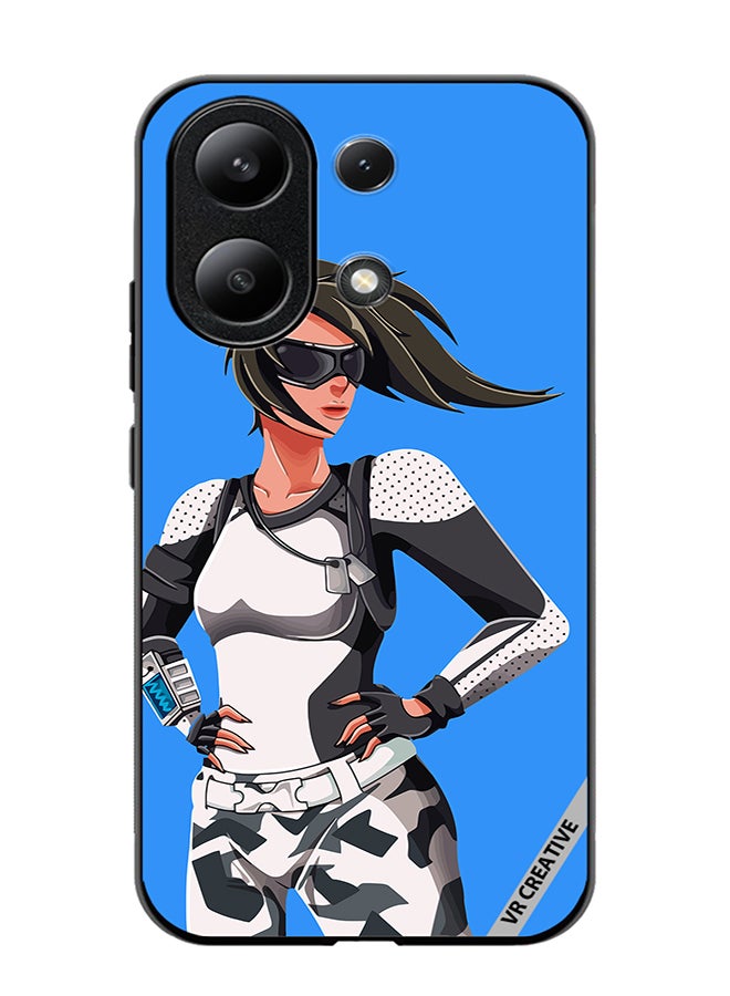 Protective Case Cover For Xiaomi Redmi Note 13 4G Skin In Fortnite Battle Royale Design Multicolour