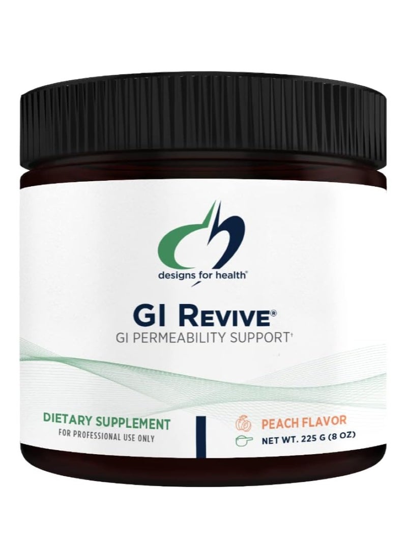 designs for health - Gi Revive Powder Slippery Elm Gut Health Support With Licorice Root L-glutamine + Zinc Carnosine 225 G (8 Oz) - Image 1