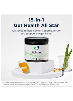 designs for health Gi Revive Powder Slippery Elm Gut Health Support With Licorice Root L-glutamine + Zinc Carnosine 225 G (8 Oz)  - Image 2