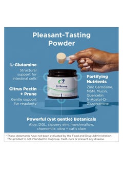 designs for health Gi Revive Powder Slippery Elm Gut Health Support With Licorice Root L-glutamine + Zinc Carnosine 225 G (8 Oz)  - Image 3