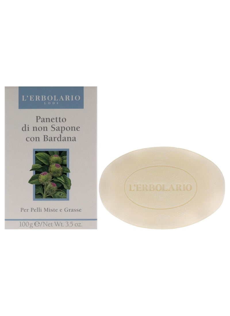 L'Erbolario LErbolario Bar Soap Burdock 35 oz  Soapless Bar  With Extract of Burdock  Ideal for Oily Skin  Moisturizing and Nourishing  CrueltyFree 