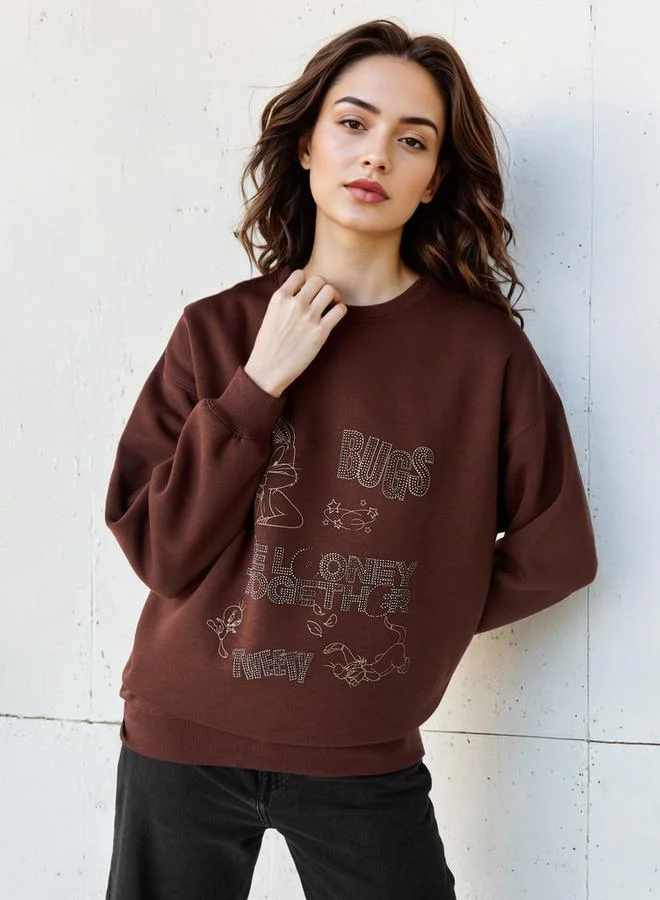 Bugs Bunny Embellished Sweatshirt