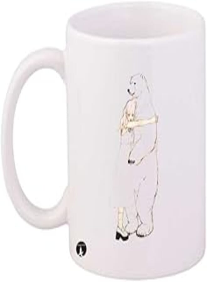 RYN PRINTED Cartoon Mug White Beige Standard Size