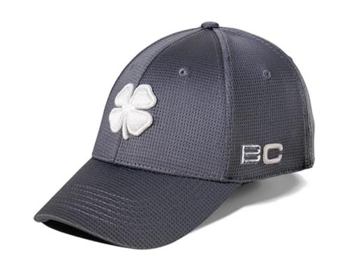 Black Clover Standard Iron X Steel Hat, Titanium Grey Hat/3D White Clover - Image 1