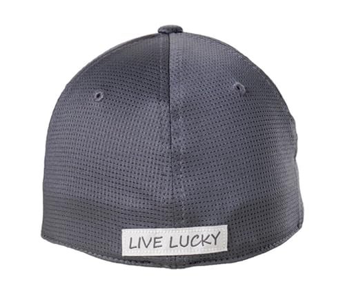 Black Clover Standard Iron X Steel Hat, Titanium Grey Hat/3D White Clover - Image 2