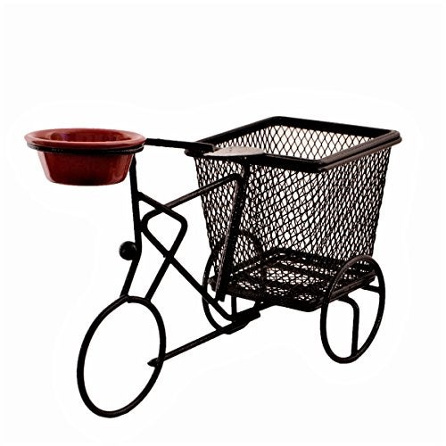 Purpledip Iron Serving Basket Tray with Dips Bowl 'Street Food': for Chips, Fries, Or Snacks (11210) - Image 3