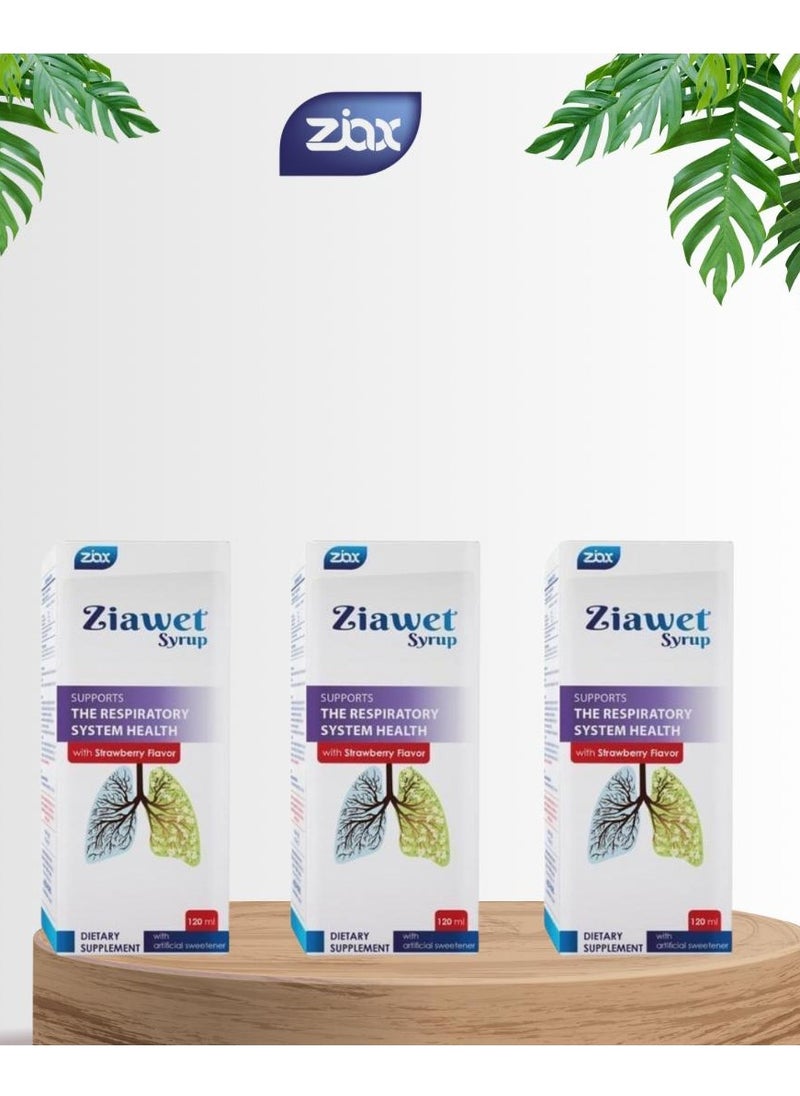 Ziax pharma Ziawet Syrup - 120ml 3 pick 