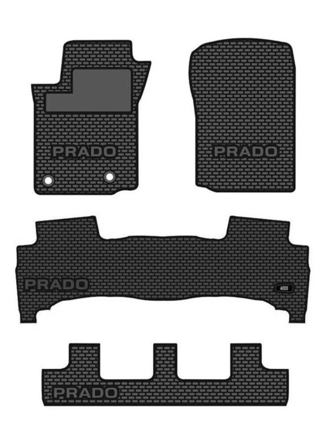  م م ذ ح م ش ﻦﻔﻳرد بطانات أرضية مطاطية داخلية لسيارة لاند كروزر برادو 150 - Image 1