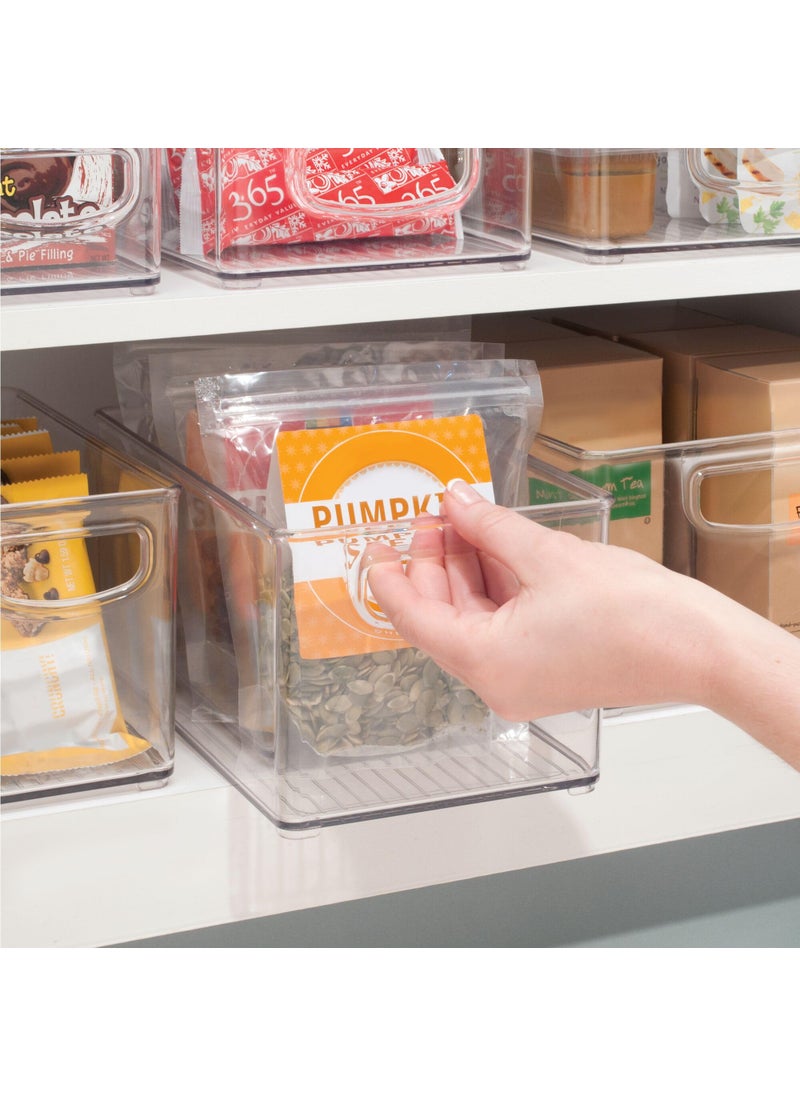 InterDesign iDesign Recycled Plastic Stackable Storage Bin with Handles - Clear  - Image 4