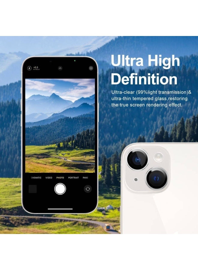 Camera lens protector for iPhone 14 / iPhone 14 Plus with tempered glass screen protector - Image 3