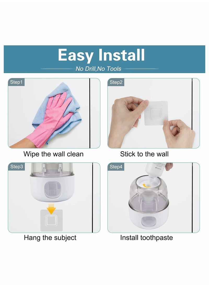 KASTWAVE - Toothpaste Dispenser, Wall Mounted Hands Free Toothpaste Squeezer - Image 1