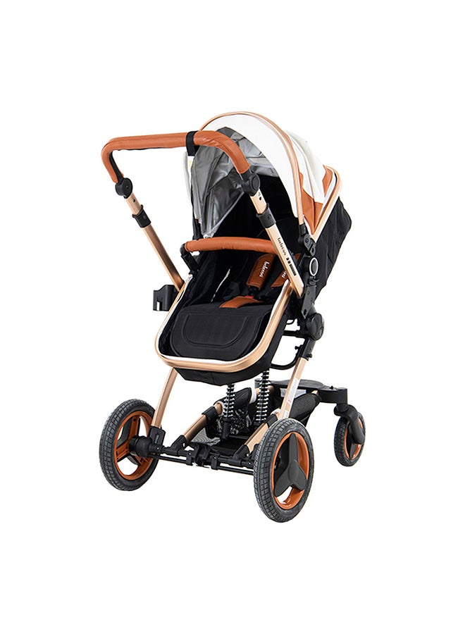 belecoo 8 White & Beige - 4 In 1 Luxury Travel System - Image 2