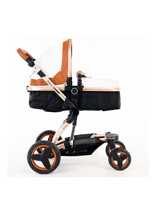 belecoo 8 White & Beige - 4 In 1 Luxury Travel System - Image 3