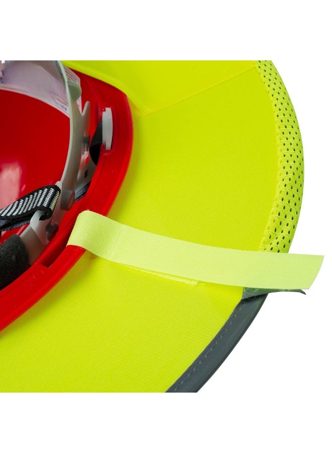 Hard Hat Sun Shield, Full & Standard Brim Mesh Sunshade High Visibility Reflective, Hard Hat Sun Shade, Hard Hat Accessories, Hard Hat Visor, Hard Hat Shade(Color:Yellow) - Image 3